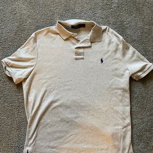Men’s Cream Ralph Lauren Polo